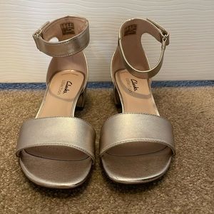 Clark’s block heel sandals